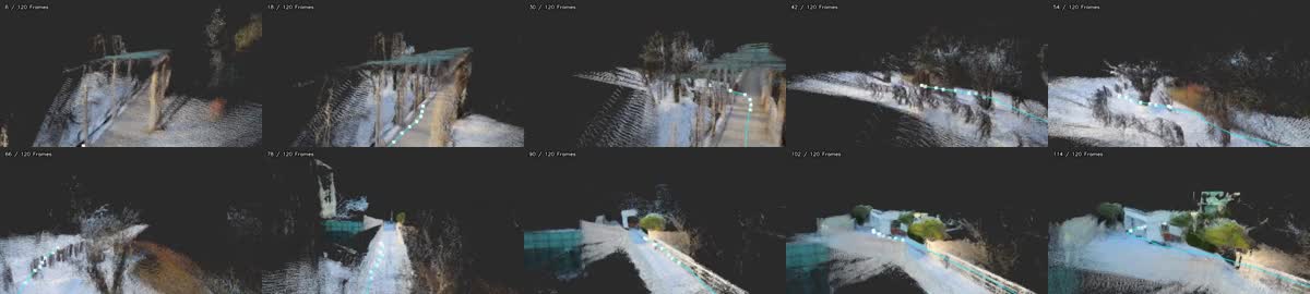 LingBot-Map point cloud contact sheet