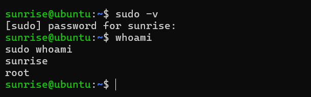 sudo verification