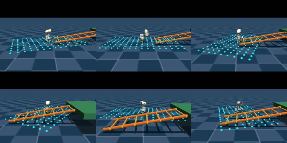 Local V1 playback frame extraction: The duck walks onto the ladder and touches the railing