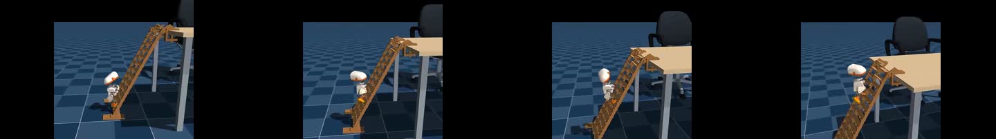 Original ladder climbing reference clip keyframes