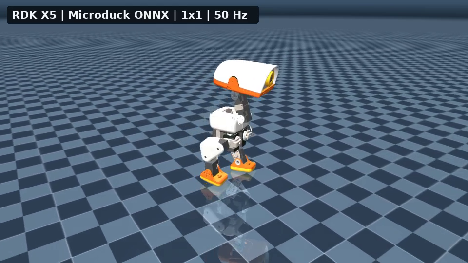 RDK X5 作为策略大脑控制单只 Microduck